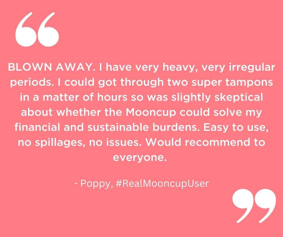 Heavy periods and the Mooncup review