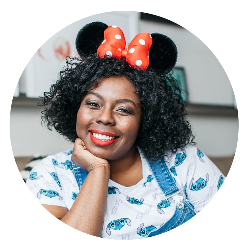 Real Mooncup User Michelle with Minnie ears