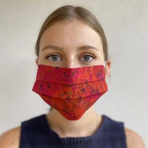 Isabel Manns reusable, charitable face mask