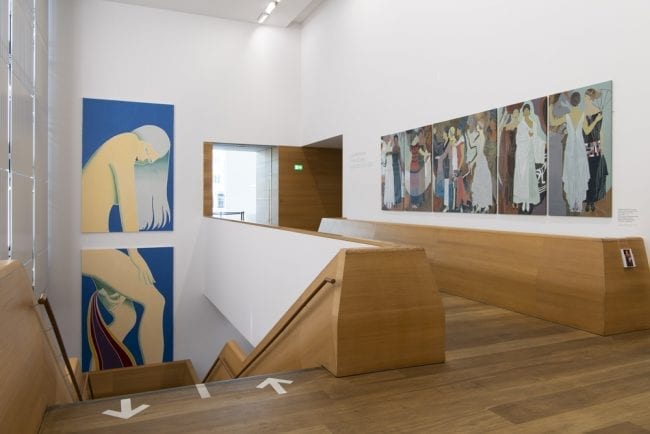 Lucy Mckenzie's Mooncup painting at the Brandhorst Museum in Munich