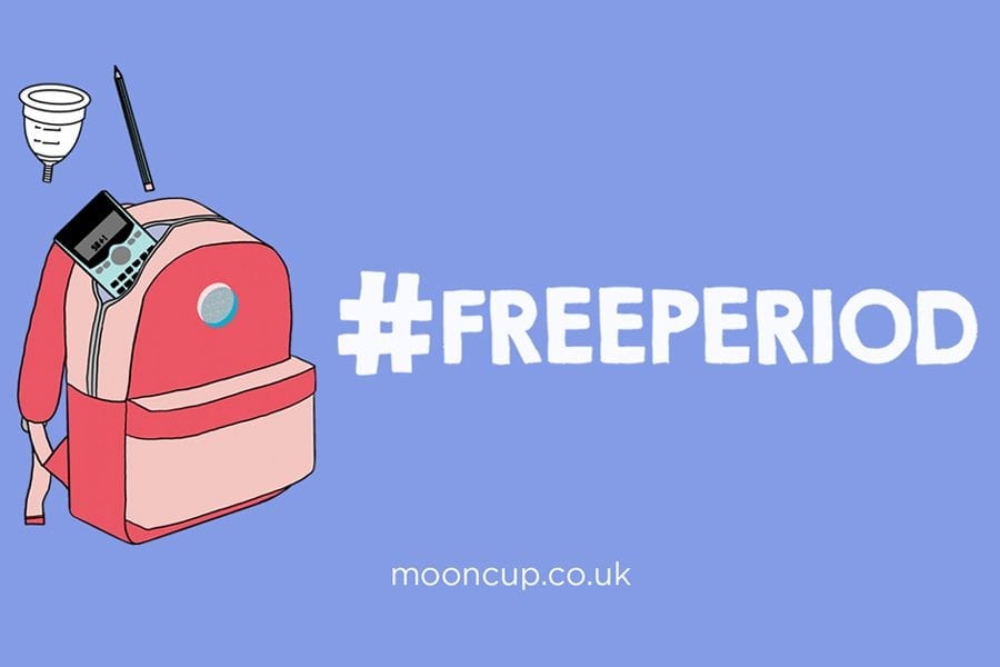 In 2020 the state schools in England are given are budget to offer free period products to their pupils, including the Mooncup!