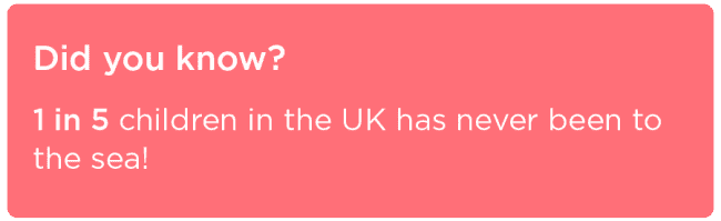 1 in 3 children in the UK has never been to the sea