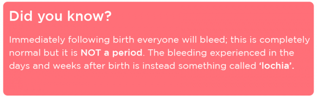 Post-pregnancy periods - Mooncup