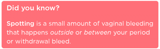 What causes spotting? Learn the signs & what is normal