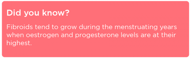 At what age are we more likely to get fibroids?