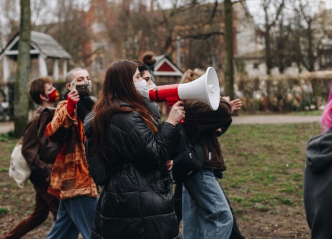 Fast fashion protest