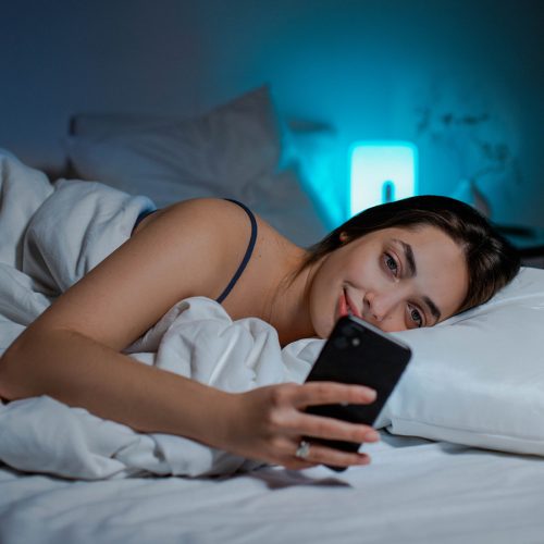 Switch off from screens at night