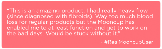 The Mooncuo for heavy periods and fibroids