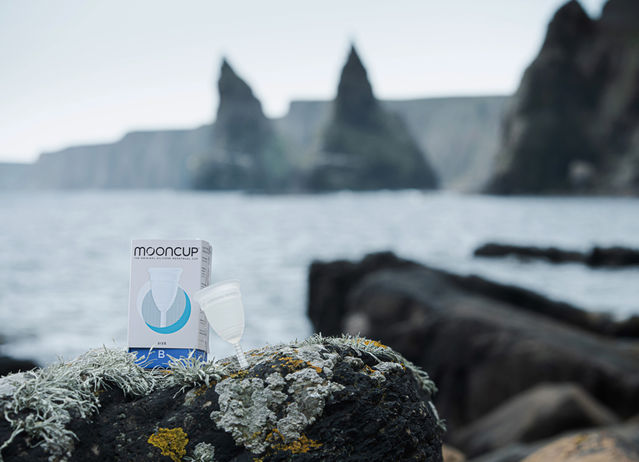 Mooncup menstrual cup is plastic free
