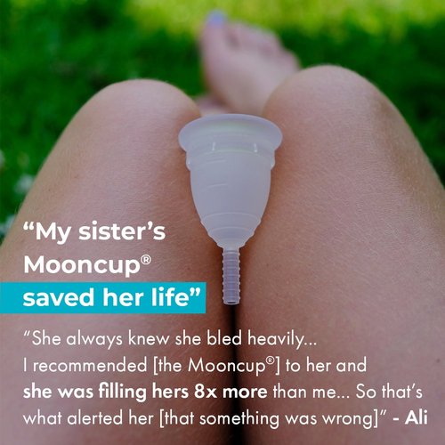 Quote about ovarian cancer Mooncup 