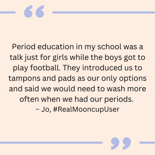 Quote about period education