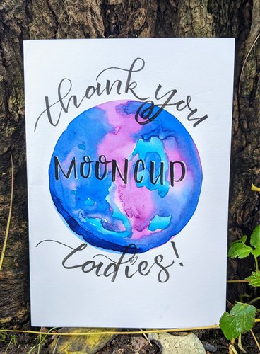 Thank you card to Mooncup